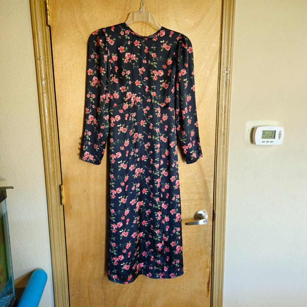 Primark Dress 4 Dark Black Floral